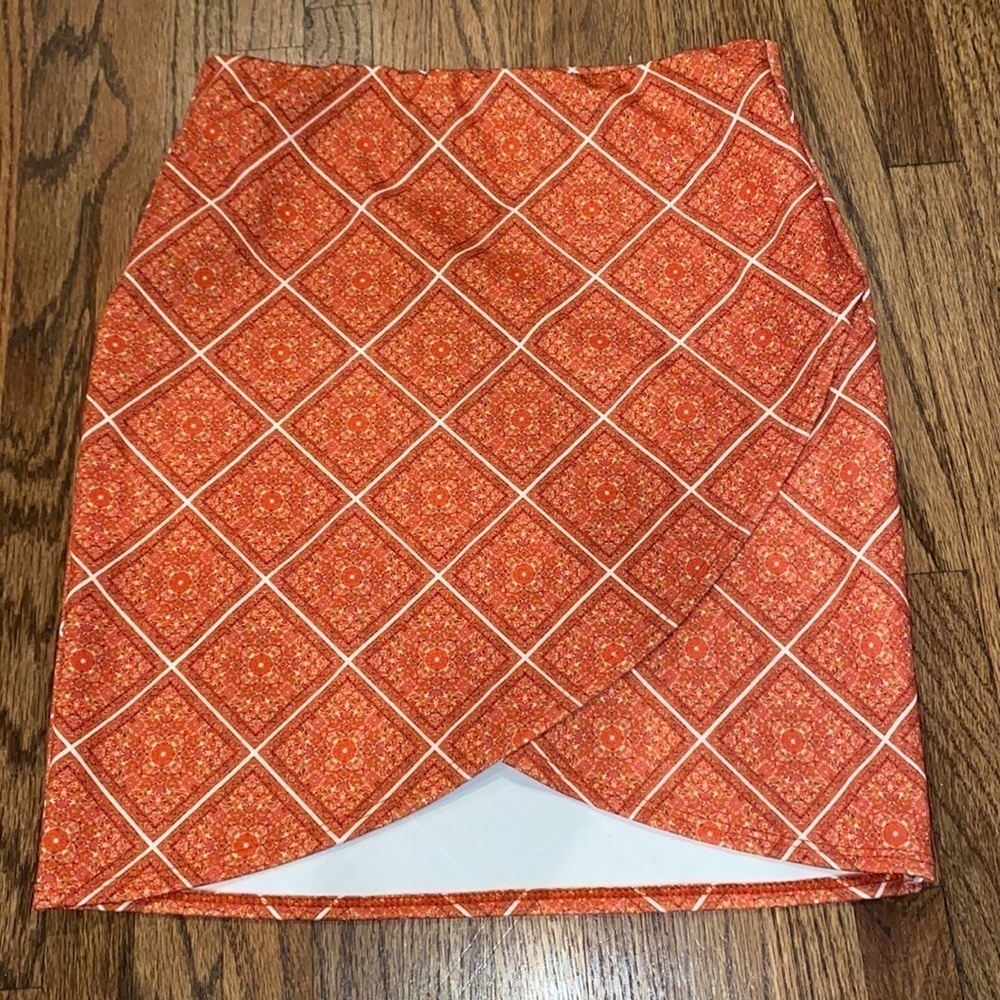 Missguided Orange Skirt Size 2